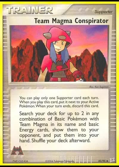 Cospiratore del Team Magma #82/95 — EX Team Magma vs Team Idro
