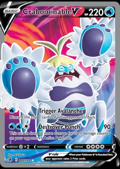 Crabominable V #248/264 — Fusion Strike
