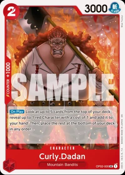 Curly.Dadan (OP02-005) (Reprint) — One Piece Card The Best Vol.2(PRB02)