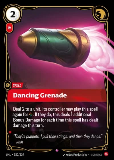 Dancing Grenade #020/308 — Unleashed