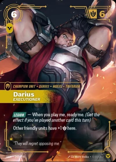 Darius, Executioner #243/352 — Origins