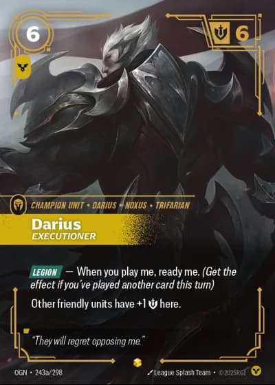 Darius, Executioner #243a/352 — Origins
