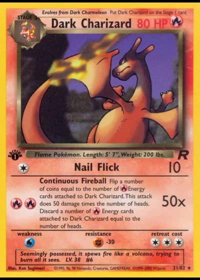 Dark Charizard (1st Edition) #21/82 — Team Rocket (1st Edition)