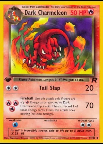 Dark Charmeleon (1st Edition) #32/82 — Team Rocket (1st Edition)