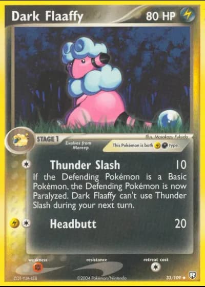 Dark Flaaffy #33/109 — Team Rocket Returns