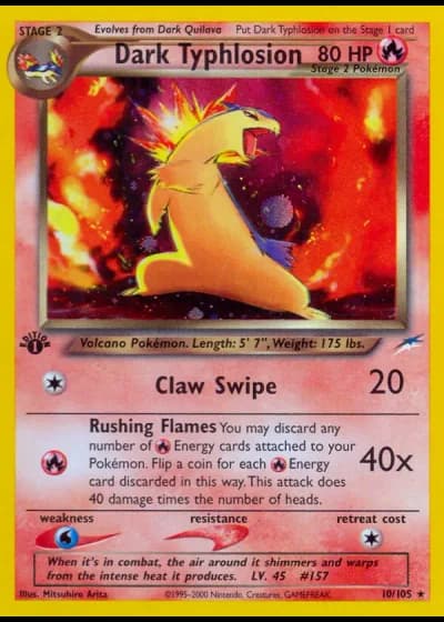 Dark Typhlosion (1ª Edizione) #10/105 — Neo Destiny (1ª Edizione)