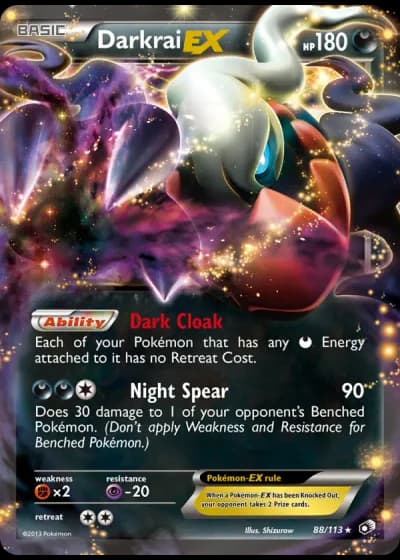 Darkrai EX #88/113 — Legendary Treasures