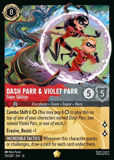 Dash Parr & Violet Parr - Super Siblings #133/261 — Attack of the Vine!