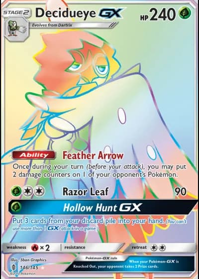 Decidueye GX #146 — Guardians Rising