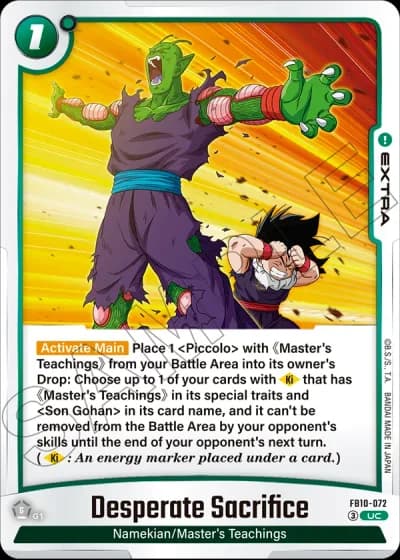 Desperate Sacrifice FB10-072 — Cross Force (FB10)