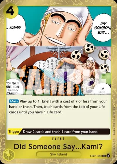 Did Someone Say...Kami? (EB01-060) (Pirate Foil) — One Piece Card The Best Vol.2(PRB02)