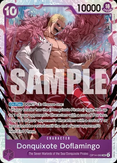 Donquixote Doflamingo (OP14-069) — The Azure Sea's Seven (OP14-EB04)