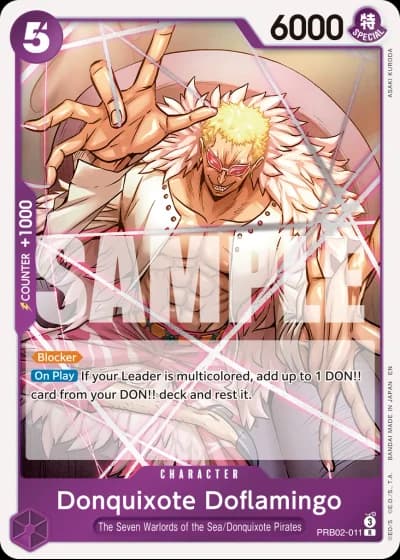 Donquixote Doflamingo (RB02-011) (Pirate Foil) — One Piece Card The Best Vol.2(PRB02)