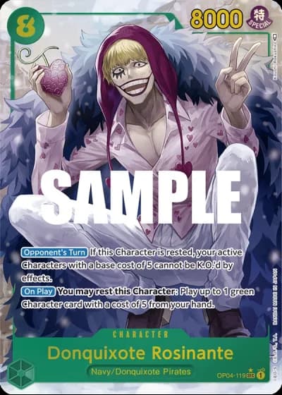 Donquixote Rosinante (OP04-119) (Alternative Art) — Kingdoms of Intrigue (OP04)
