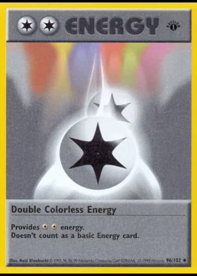 Double Colorless Energy (shadowless) #96/102 — Base Set (Shadowless)