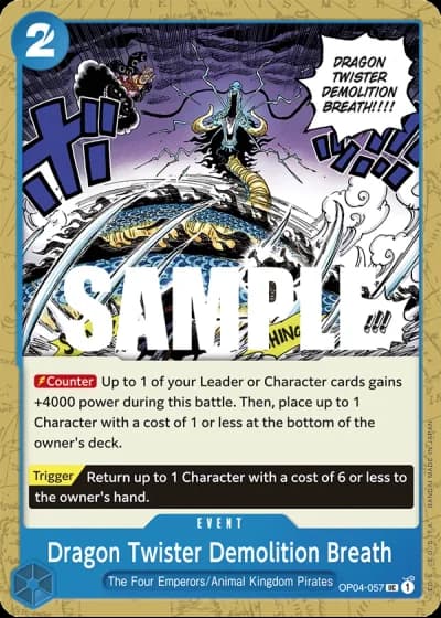 Dragon Twister Demolition Breath (OP04-057) — Kingdoms of Intrigue (OP04)
