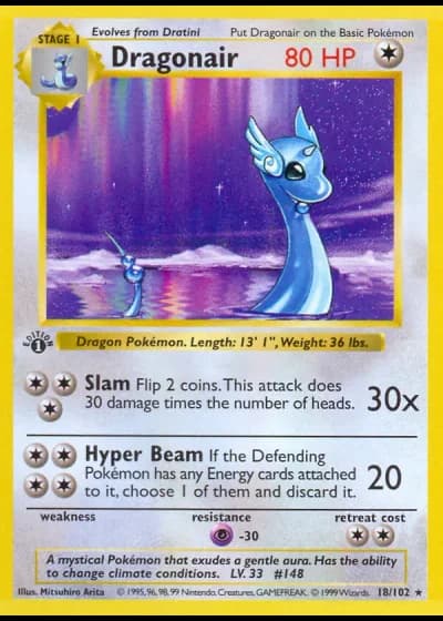 Dragonair (1st Edition) #18/102 — Base Set (1st Edition)