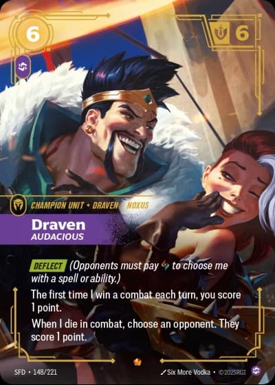 Draven, Audacious #148/303 — Spiritforged