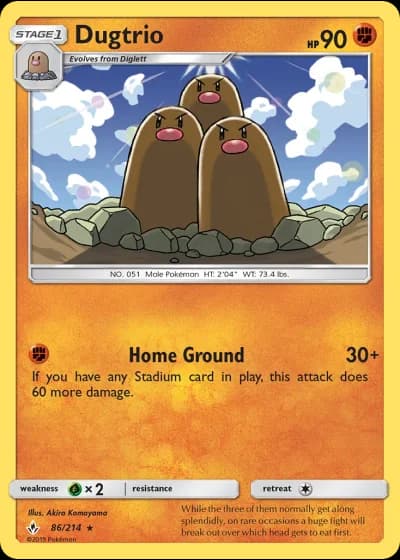 Dugtrio #86/214 — Unbroken Bonds
