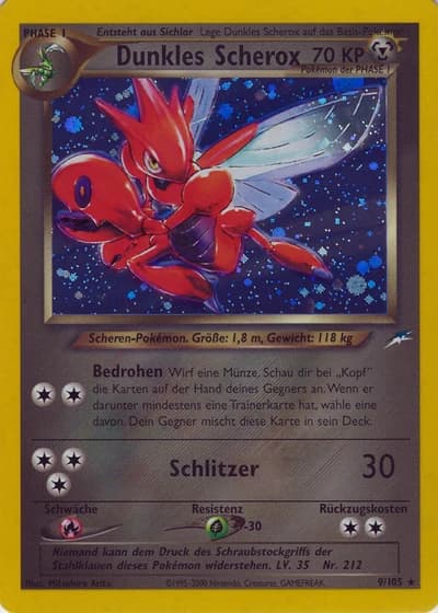 Dunkles Scherox (1. Edition) #9/105 — Neo Destiny (1. Edition)