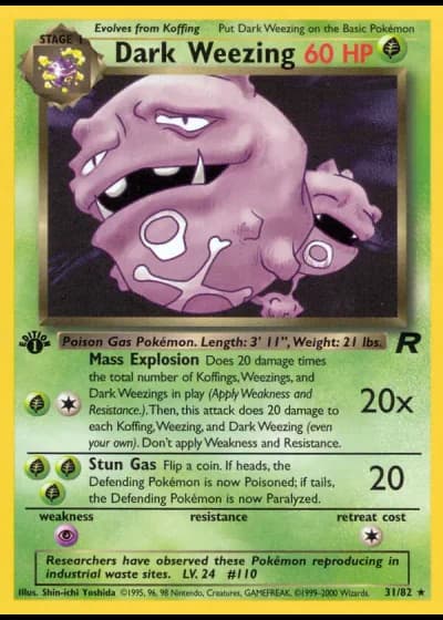 Dunkles Smogmog (1. Edition) #31/82 — Team Rocket (1. Edition)