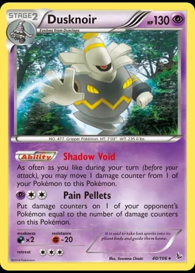 Dusknoir #40/106 — Flashfire