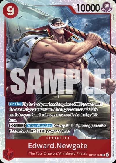 Edward.Newgate (OP02-004) (Reprint) — One Piece The Best (PRB01)