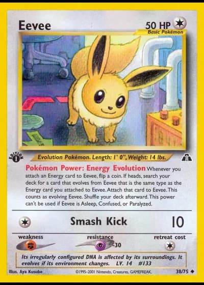 Eevee (1st Edition) #38/75 — Neo Discovery (1st Edition)