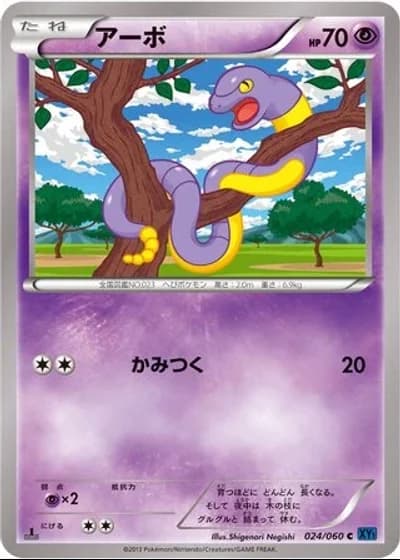 Ekans (1st Edition) #24/60 — Collection X (1st Edition)