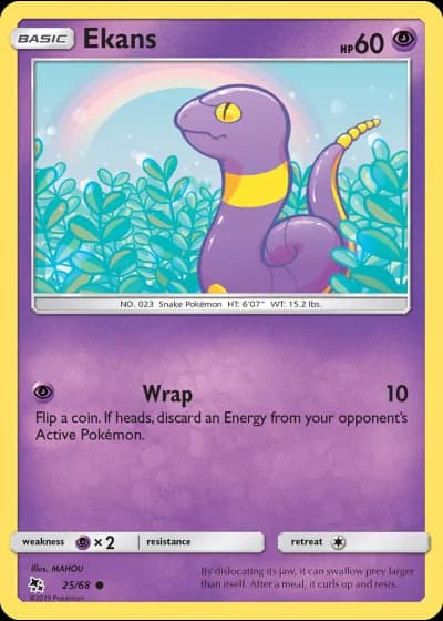 Ekans #25/68 — Hidden Fates