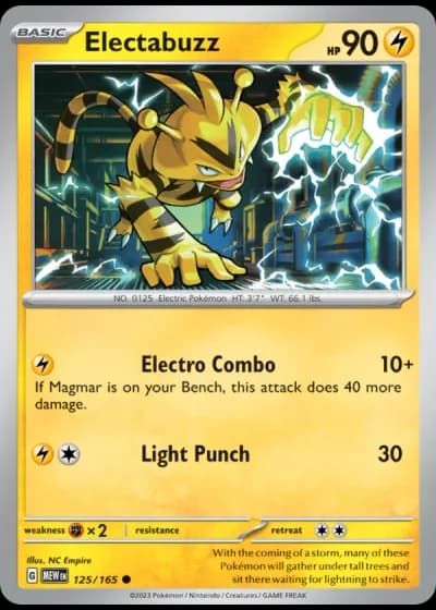 Electabuzz #125/165 — 151