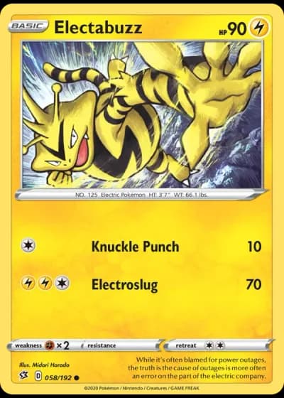 Electabuzz #58/192 — Rebel Clash