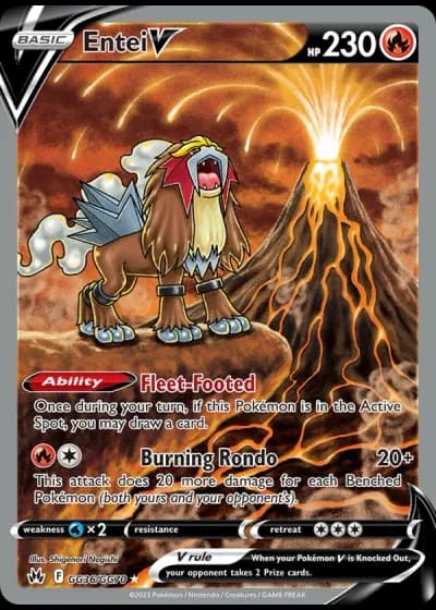 Entei V GG36/70 — Galarian Gallery (Crown Zenith)
