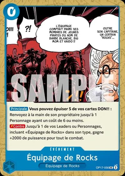 Équipage de Rocks (OP17-056) — Les Guerriers les Plus Puissants au Monde (OP17)