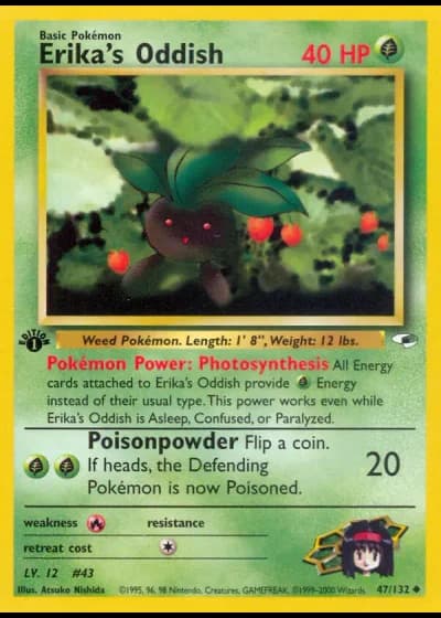 Erika's Oddish #47/132 — Gym Heroes