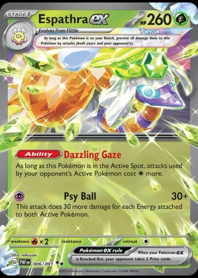 Espathra ex #006/91 — Paldean Fates