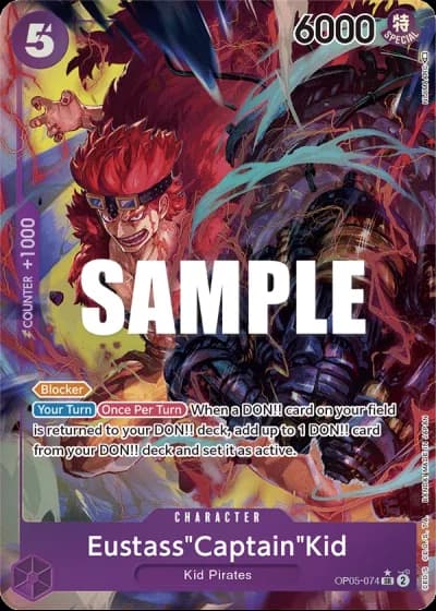 Eustass"Captain"Kid (OP05-074) (Alternative Art) — Awakening of the New Era (OP05)