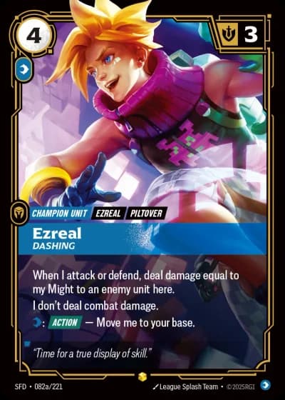 Ezreal, Dashing #082a/303 — Spiritforged