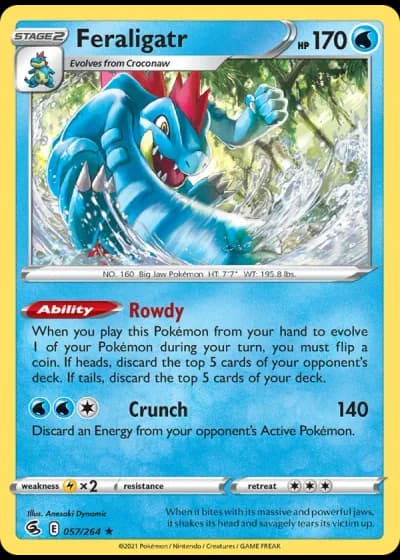 Feraligatr #57/264 — Fusion Strike