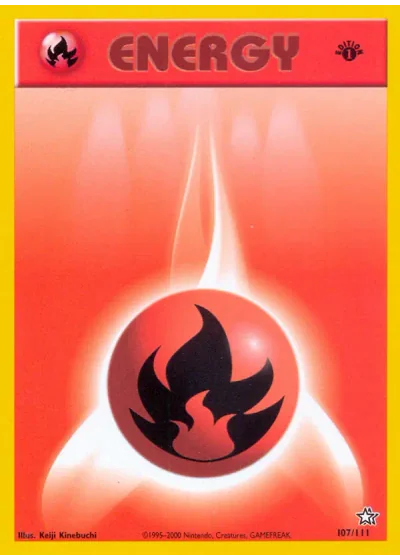Fire Energy (1st Edition) #107/111 — Neo Genesis (1st Edition)