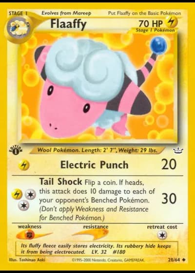 Flaaffy (1st Edition) #28/64 — Neo Revelation (1st Edition)