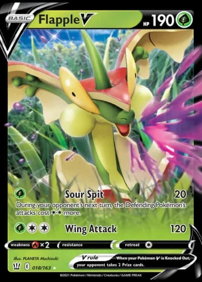 Flapple V #18/163 — Battle Styles