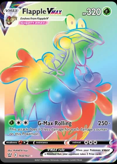 Flapple VMAX #164/163 — Battle Styles