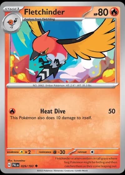 Fletchinder #029/193 — Paldea Evolved