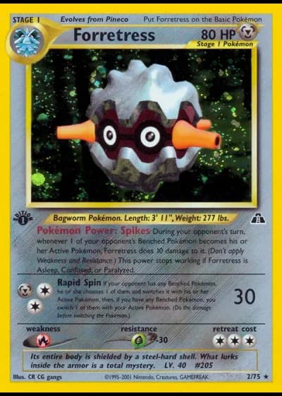 Forretress (1st Edition) #2/75 — Neo Discovery (1st Edition)