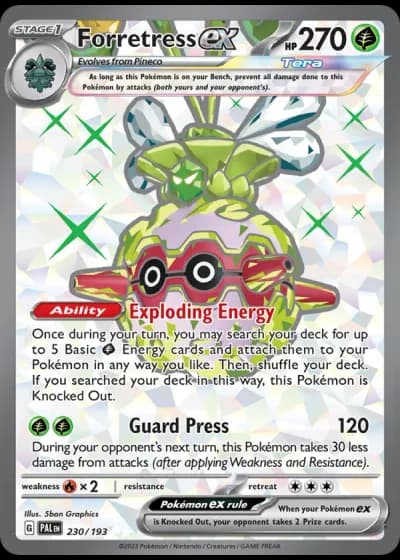 Forretress ex #230/193 — Paldea Evolved