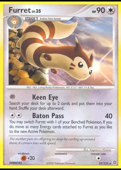 Furret #27/132 — Prodigi Segreti