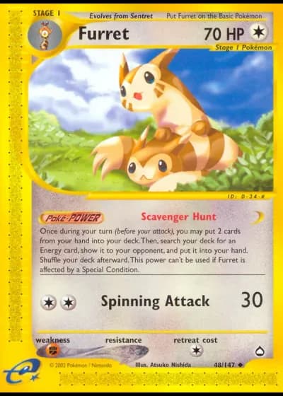 Furret #48/147 — Aquapolis
