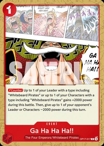 Ga Ha Ha Ha!! (OP17-017) — The World's Strongest Warriors (OP17)