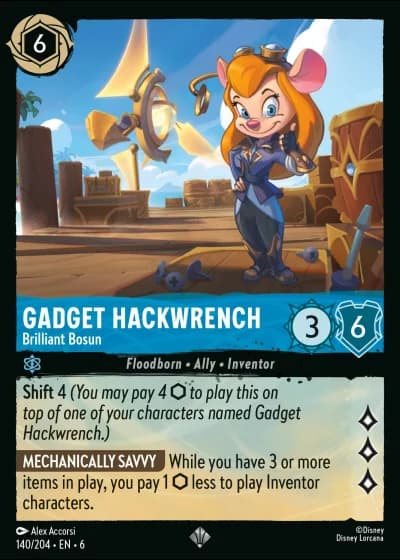 Gadget Hackwrench - Brilliant Bosun #140/204 — Azurite Sea